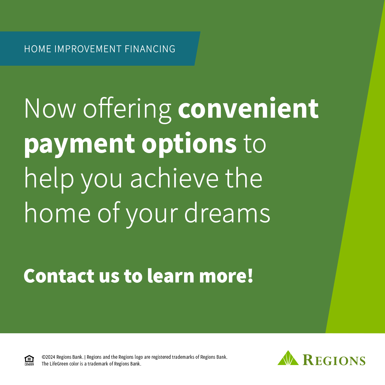Regions Bank Financing with Complete Water Removal