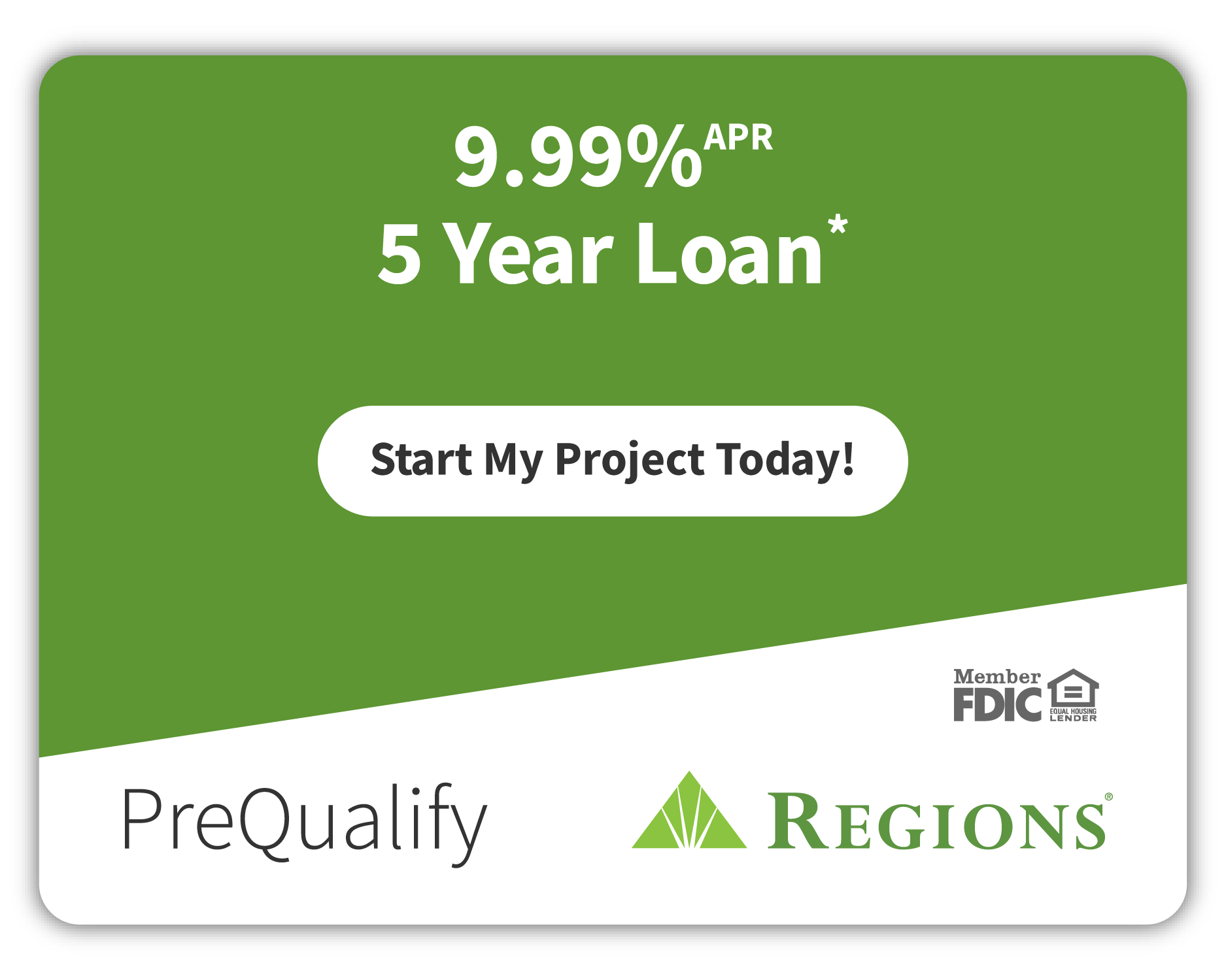Prequalify for 9.99% APR 5-Year Loan